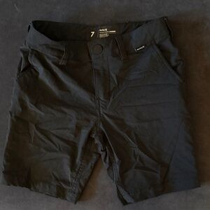 Hurley Black Flat Front Boys Performance Shorts